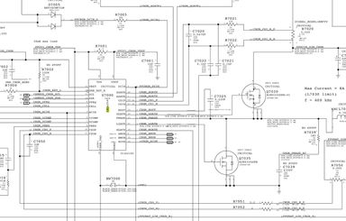 Schéma électronique d'un MacBook Pro